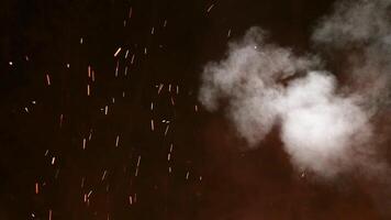 Fireworks and Smoke Abstract Background Animation, Motion Background, 2D Animation in 4K Resolution video