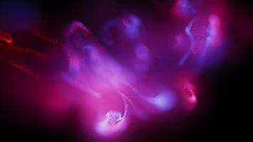 Neon Light Liquid Wave Motion Background Animation, Glowing Fluid Effect, Black Transparent Background, 2D Motion Graphics, 4K Animation video