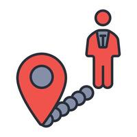 location icon color vector