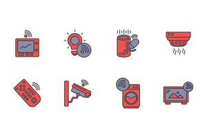 Home automation icon color vector
