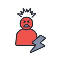 hurt icon color vector