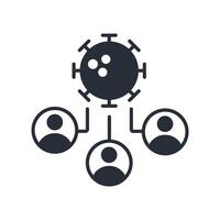 spread icon color vector