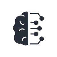 Artificial intelligence icon vector