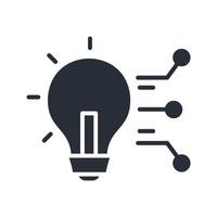 AI solution icon vector