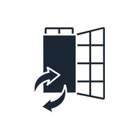 Ventilation icon.Editable stroke.linear style sign for use web design,logo.Symbol illustration. vector