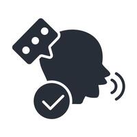speech recognition flat vector