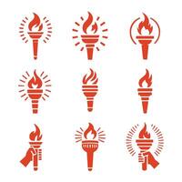 Radiant Blaze Torch Collection Logo vector