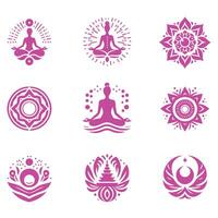 Silent Reflection medetation collection logo vector