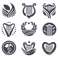 Golden Strings collection vector
