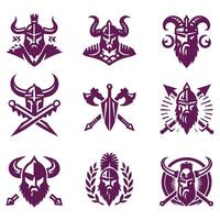 Ironclad Barbarian collection logo vector