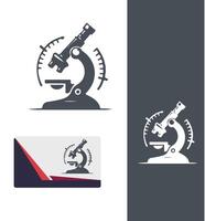 Luxe Microscope Logo Design vector