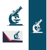 Exact View Microscope Logo Design vector
