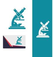 Hyper Zoom Microscope Logo Design vector