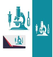 Precision Microscope Logo Design vector