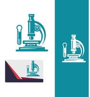 Ultra Zoom Microscope Logo Design vector