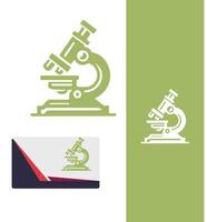Clear View Microscope Logo Design vector
