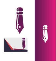 LuminousInk pen logo vector