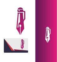 Perfect Flow pen logo vector