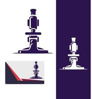 Nano Vision Microscope Design vector