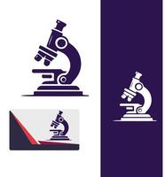 Depth View Microscope Design vector