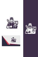 Fast Fly Delivery Gul design vector