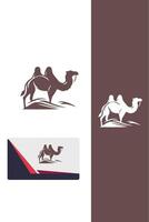 Desert Dunes camel design vector