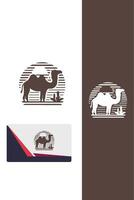 Desert Majesty camel design vector