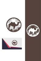 Nomadic Sands camel logo vector