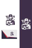 Rush Rider Delivery Gul design vector