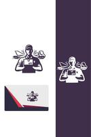 Flash Route Delivery Gul design vector