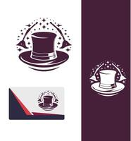 Sorcery Shade Magic Hat logo vector