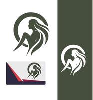 Treebound Beauty Dryad Woman Design vector