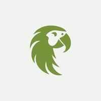 Feathered Wave Parrot Design vector