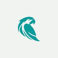 Flight of Fantasy Parrot Design vector
