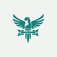 Wings of Joy Parrot Design vector