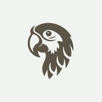 Flutter Fusion Parrot Logo Design vector