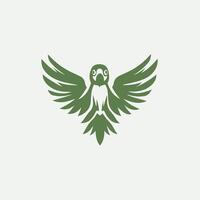 Feathered Charm Parrot Design vector