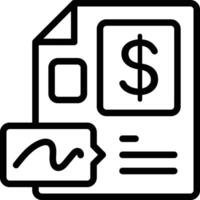 Financial Agreement Icon. Contract Icon vector
