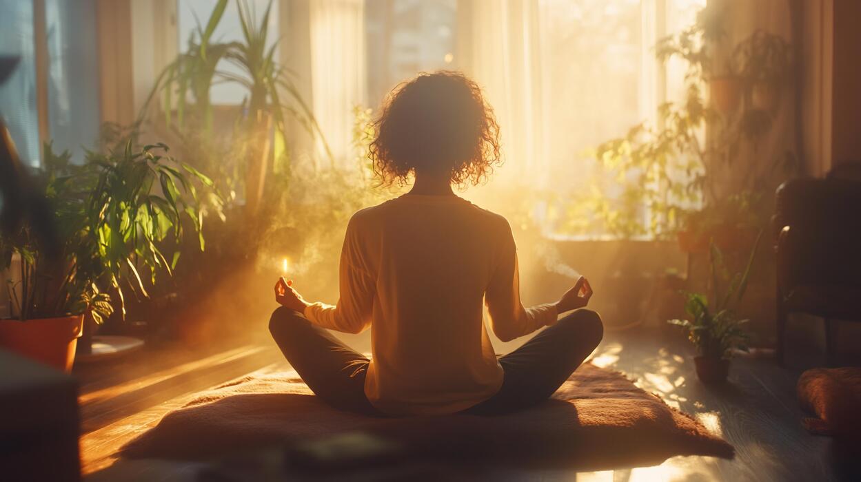 Keywords:
Woman meditating on yoga mat at home sunrise - Woman meditating sunrise home yoga peace 56728353 Stock Photo at ...
