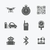 Gadgets Technology Icons Minimal and Versatile Style vector