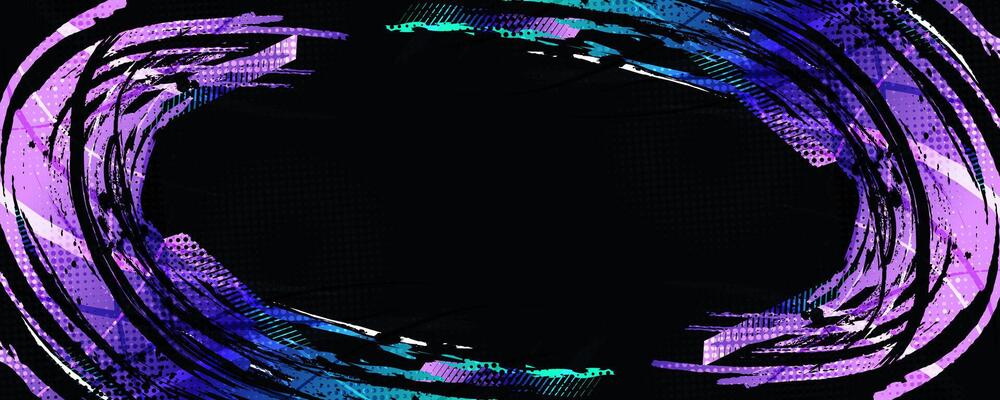 Abstract Sport Background with Colorful Gradient Brush Strokes and Halftone Effect in Grunge Style. For Cover or Poster Design