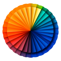 Vibrant Circular Color Spectrum Displaying Transition of Hues png
