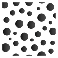 Abstract Black Background with Varying Sizes of Gray Circles and Dots png