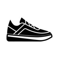 Abstract athletic sneaker icon design displaying unique line art background vector
