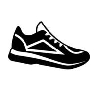 Abstract a running shoe graphic design showcasing modern line art background vector