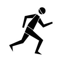 Contemporary line art design featuring runner style for smart buyers vector