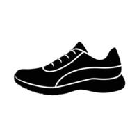 Minimalist running shoe silhouette offering bold innovative design expression today vector