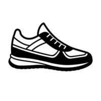 Contemporary line art design featuring shoe outline style for buyers vector