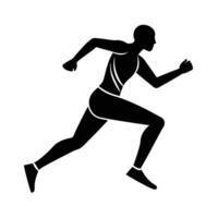 Simple line art design featuring runner silhouette style for buyers vector