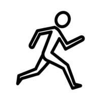 Bold line art design featuring runner outline style for buyers vector
